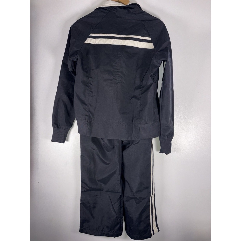 Vintage Nike 2-Piece Tracksuit Set Black White XS Zip Jacket & Pants 331139-010 - Picture 2 of 13